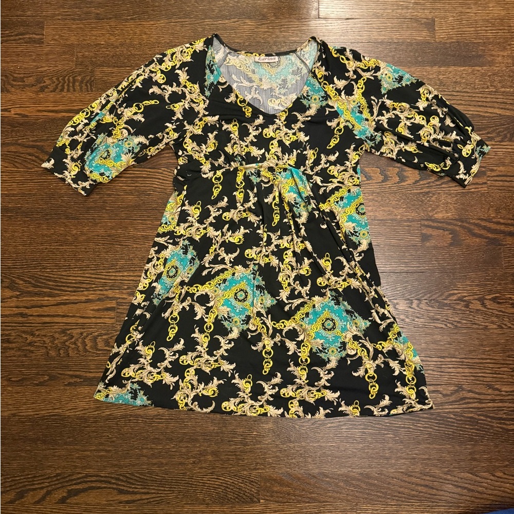 Black and Gold Dress
